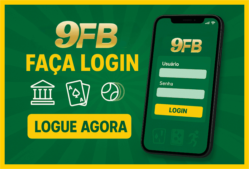 Imagem destacando login seguro na 9FB para novos usuários